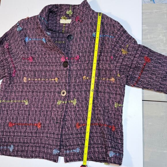 Kathy Edelman Hand Woven Fiber Jacket Small/Medium (approx) - Picture 5 of 9